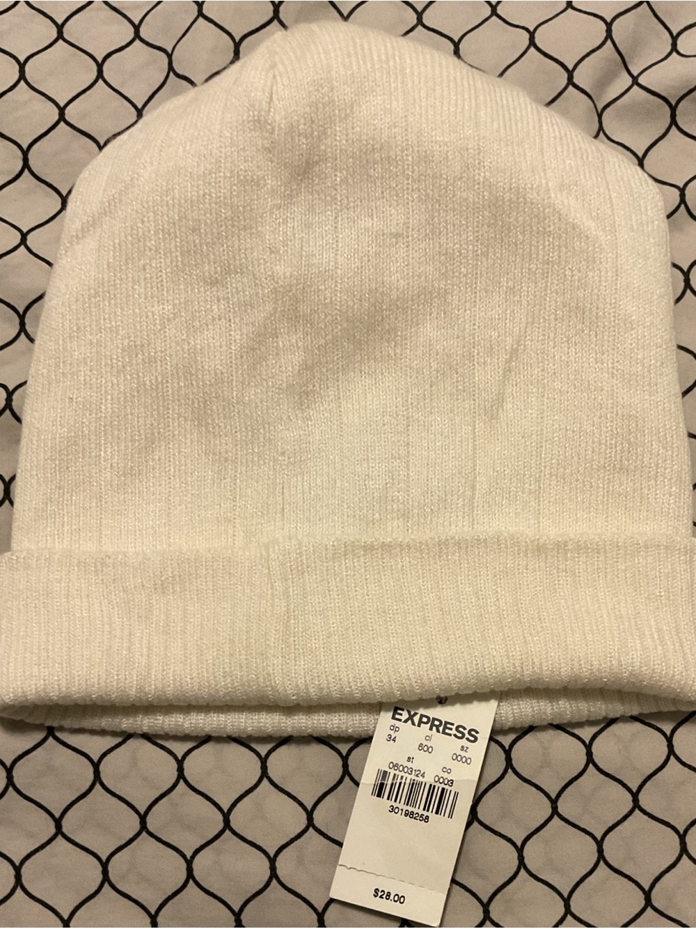 Express :Ribbed knit beanie Nwt - Picture 2 of 5